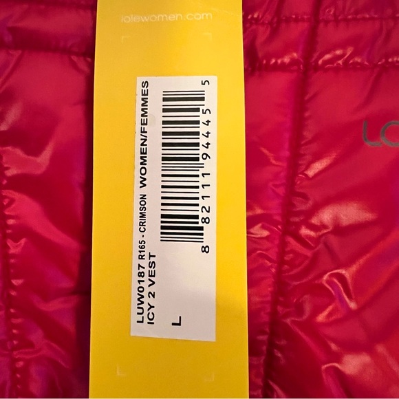 Lole Icy 2 Red women’s Puffer vest size L NEW with tags! - Picture 5 of 9